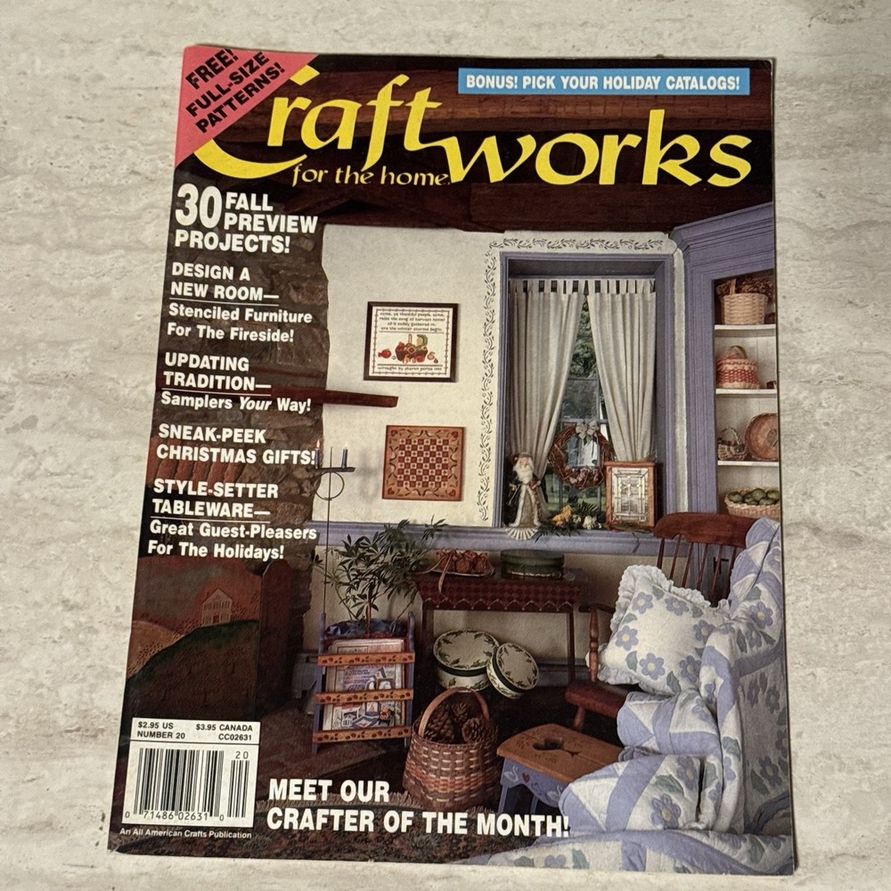 Craftworks Magazine Vintage 1980s Home Decor & Crafts